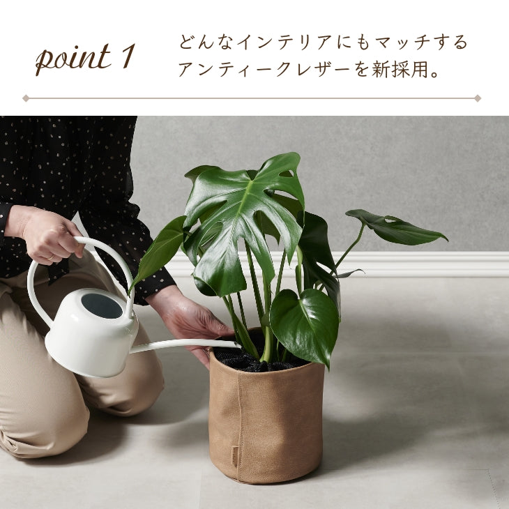 アンティークレザー プラントカバー6号