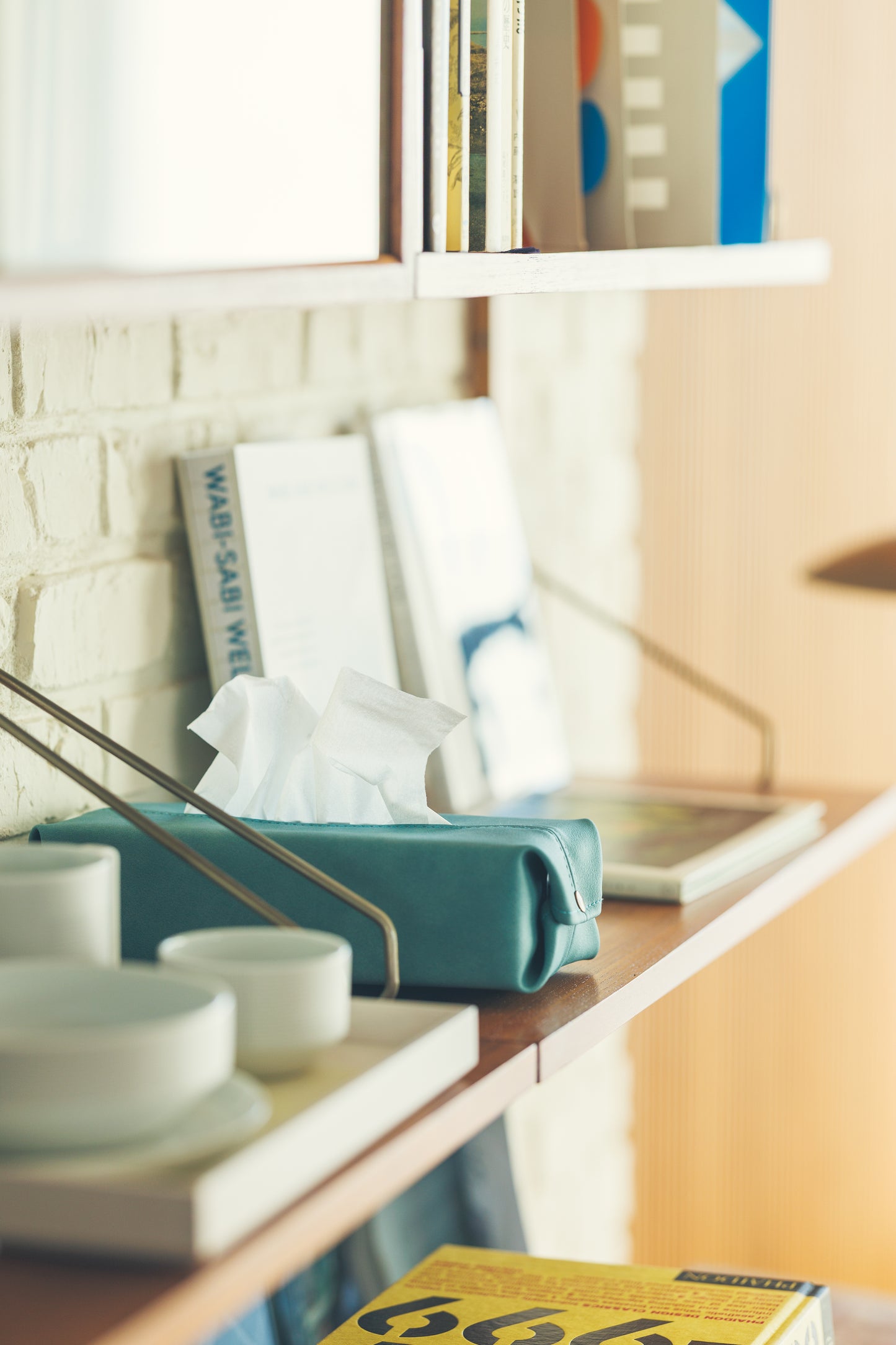 プレミアムレザー　ティッシュBOXカバー