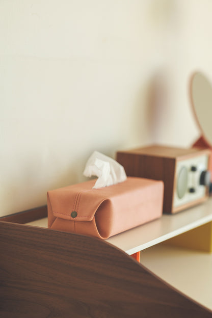 プレミアムレザー　ティッシュBOXカバー