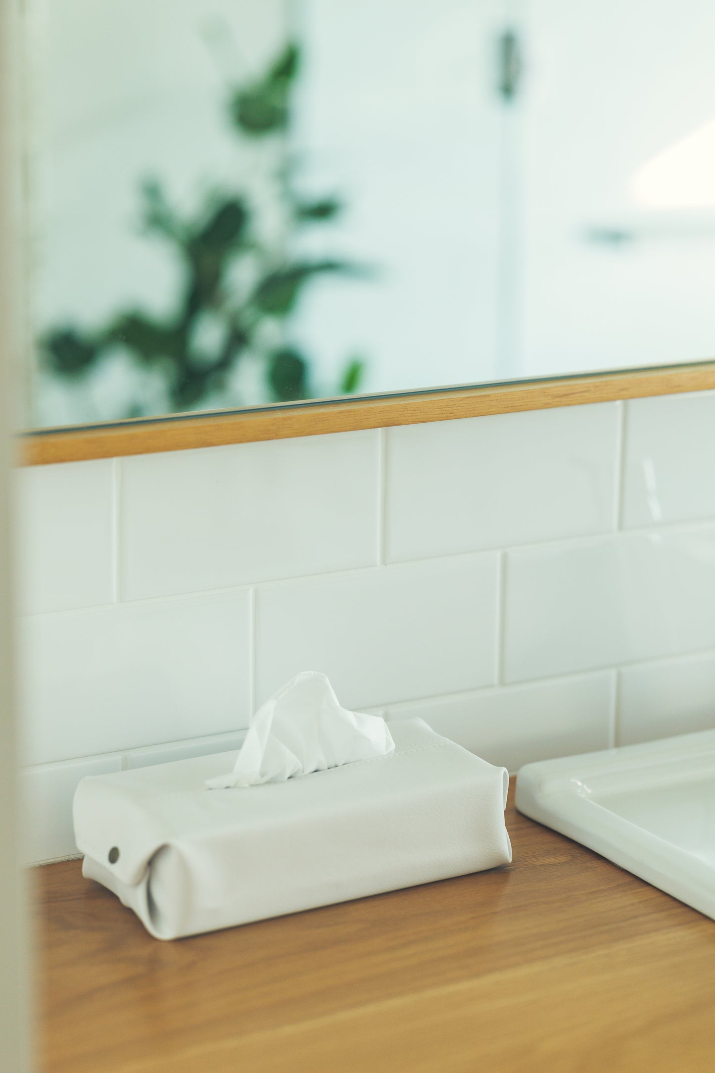 プレミアムレザー　ティッシュBOXカバー