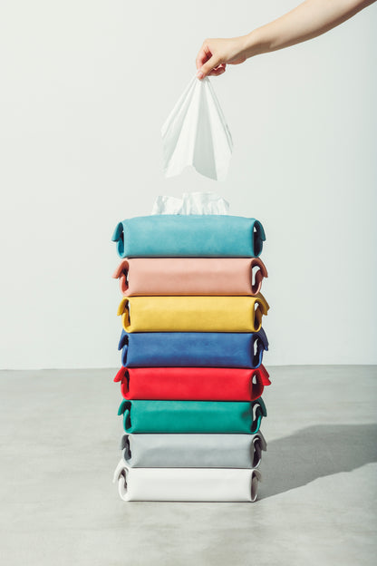 プレミアムレザー　ティッシュBOXカバー